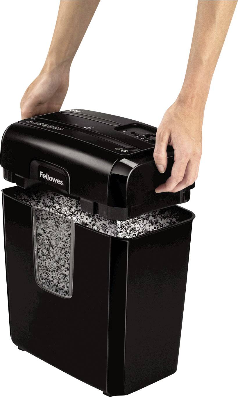 Fellowes Powershred® 8MC Document shredder 8 sheet Particle cut 3 x 10 mm P-4 14 l Also shreds Paper clips, Staples, Cre-3
