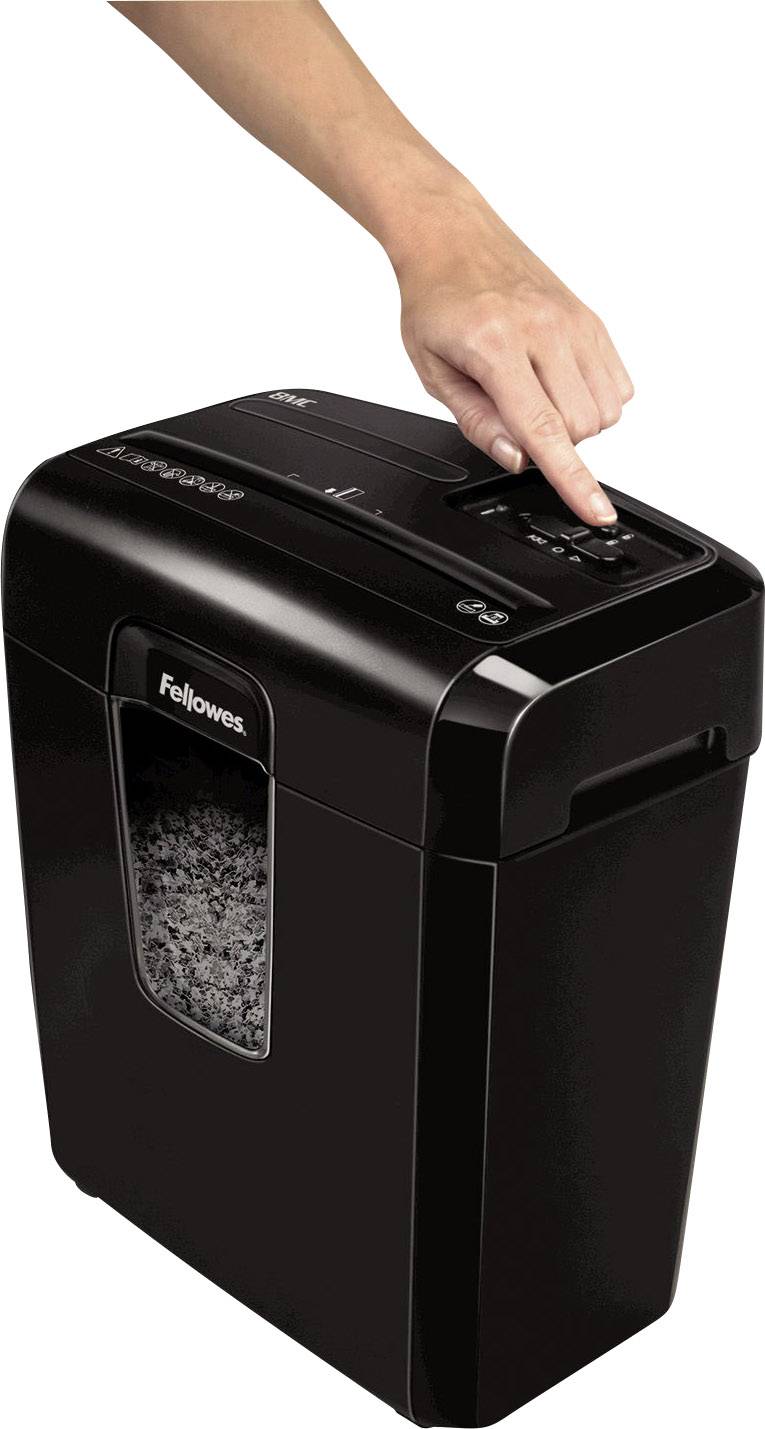 Fellowes Powershred® 8MC Document shredder 8 sheet Particle cut 3 x 10 mm P-4 14 l Also shreds Paper clips, Staples, Cre-4