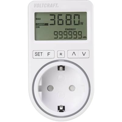 VOLTCRAFT SEM4500 Energy consumption meter Energy cost calculator, Alarm  function, Selectable energy tariffs