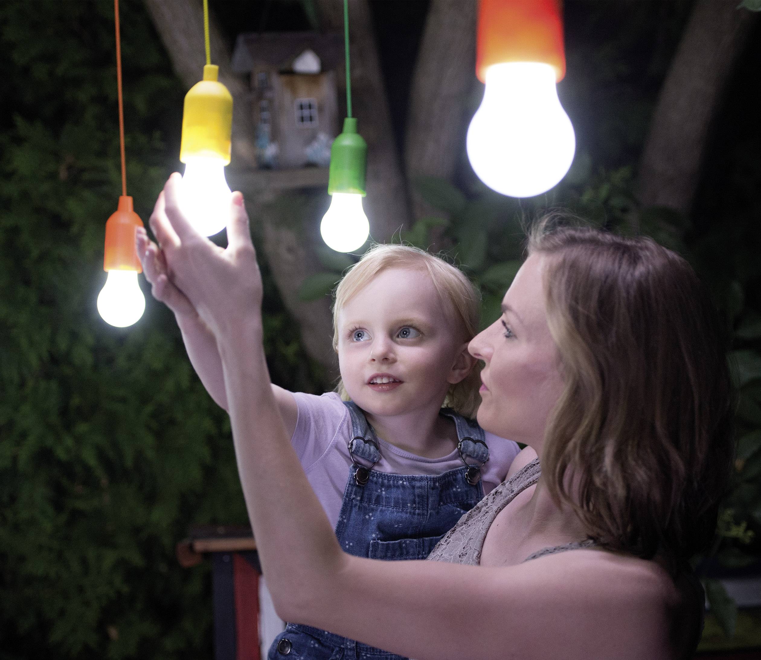 HandyLux Colors M14159 LED decorative light 4-piece set LED (monochrome) 1 W Neutral white Yellow, Orange, Magenta, Gree-8