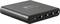 Black USB hub with five ports on the front panel, suitable for various USB types, including USB-C and USB-A.