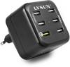 LVSUN Fast USB charger 34.5 W Mains socket Max. output current 12900 mA USB, USB 3.2 1st Gen port A (USB 3.0) No. of outputs: 6 x Qualcomm Quick Charge 2.0