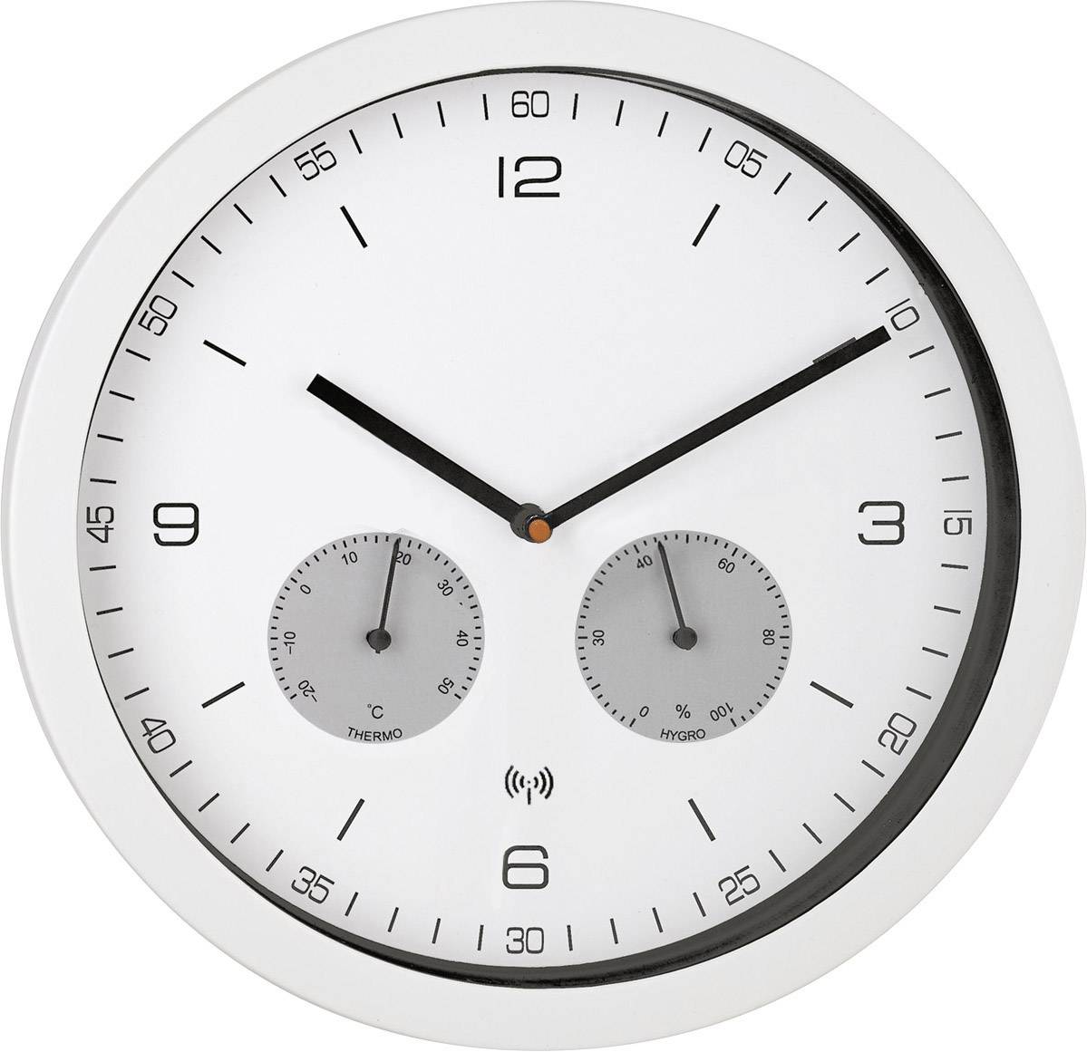 Image of Mebus 52826 Radio Wall clock 260 mm x 42 mm White