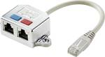 Renkforce T-adapter RJ45 CAT 6 for cable sharing