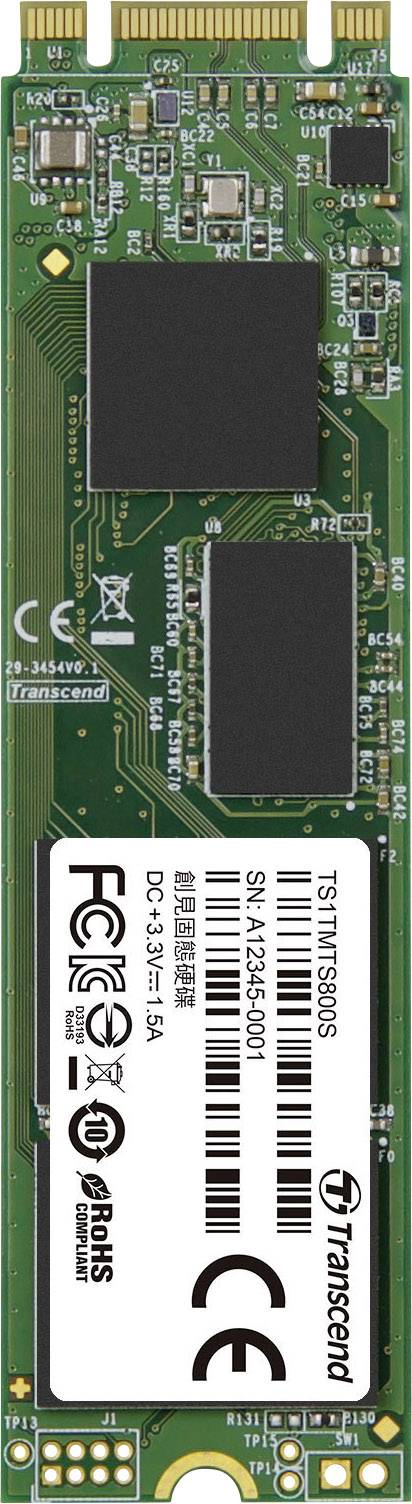 Transcend 800S 1 TB SATA M.2 internal SSD 2280 M.2 SATA 6 Gbps Retail TS1TMTS800S