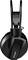 Black glossy headphones by Pioneer, hanging from a headband.
