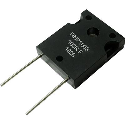 An electronic component with two metal terminals. Inscription: 'RNP100S 100RF 1808'.<br><br>Note: The translation appears to be very similar to the original, as the technical terminology and component description remain consistent across languages.
