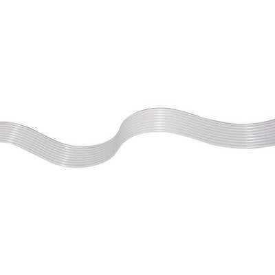 A white-grey, wavy cable runs horizontally through the image, showing a flexible, ribbed structure with red accents on top.