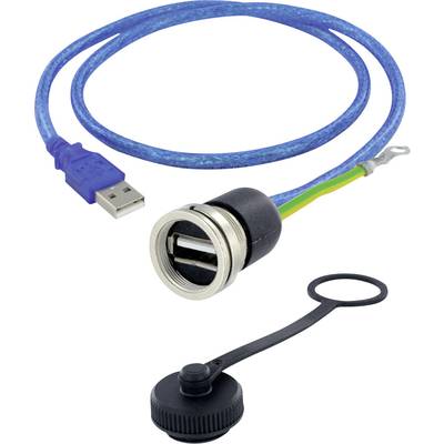 USB 2.0 type A RJ45 socket, mount Encitech M16 1310-0004-03 encitech Content: 1 pc(s)