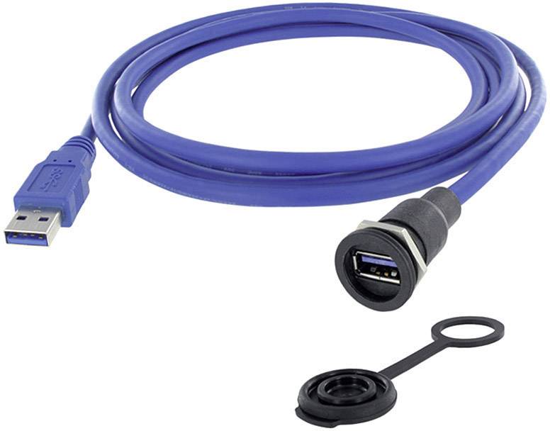 USB 3.0 type A RJ45 socket, mount M16 1310-1015-03 encitech Content: 1 pc(s)
