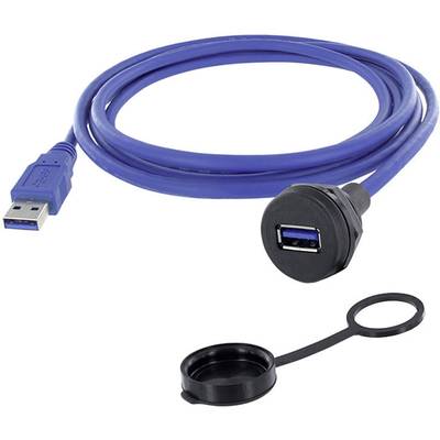 USB 3.0 type A RJ45 socket, mount 1310-1019-05 M22 encitech Content: 1 pc(s)
