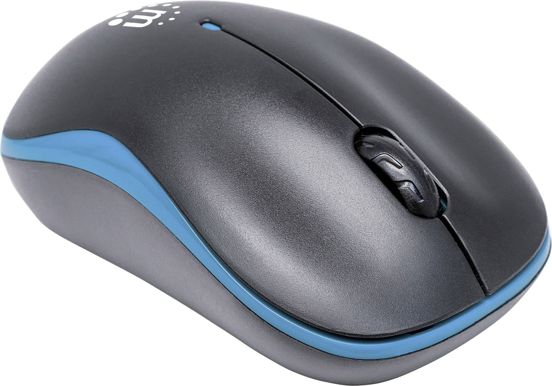 Manhattan Success Mouse Radio Optical Black, Blue 3 Buttons 1000 dpi-1