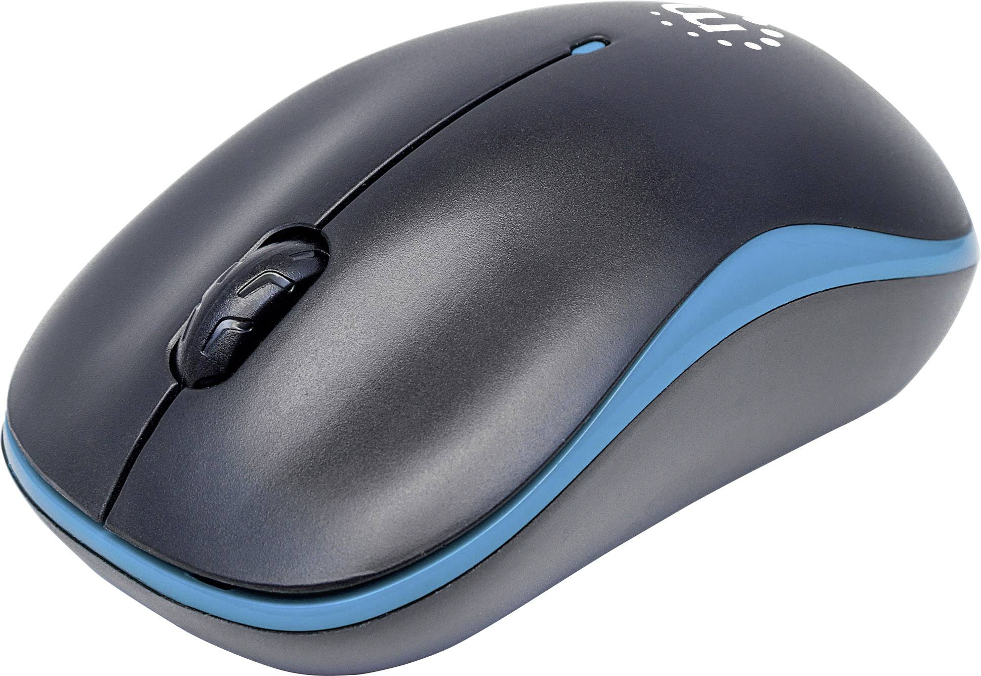 Manhattan Success Mouse Radio Optical Black, Blue 3 Buttons 1000 dpi-2