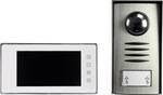 Sygonix PYO-813 Video door intercom Corded Complete kit Silver