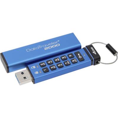 Kingston DataTraveler® 2000 USB stick 4 GB Blue DT2000/4GB USB 3.2 Gen 2 (USB 3.1)