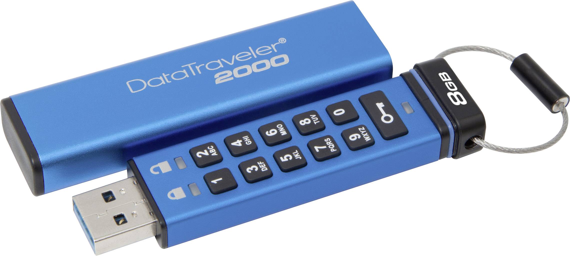 Kingston DataTraveler® 2000 stick 8 GB Blue DT2000/8GB USB 3.2 Gen 2 ( USB 3.1) | Conrad.com
