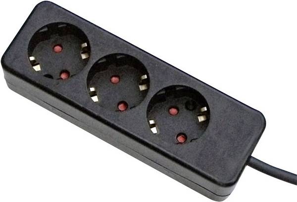 Gebro 106141 Power strip 3x Black PG connector 1 pc(s)