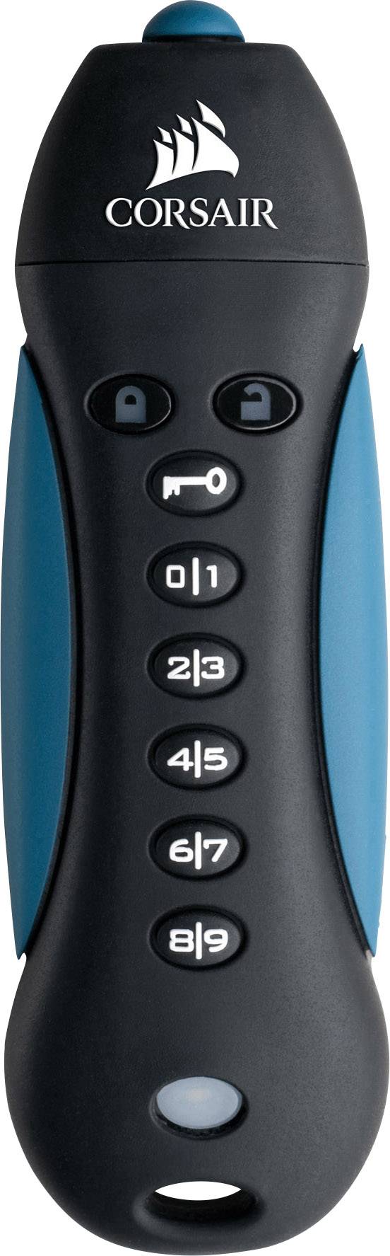 Corsair Padlock® 3 USB stick 16 GB Black, Blue CMFPLA3B-16GB USB A (USB 3.2 1st gen)-1