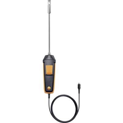 Temperature sensor with long probe and cable, suitable for precise measurements in various environments.