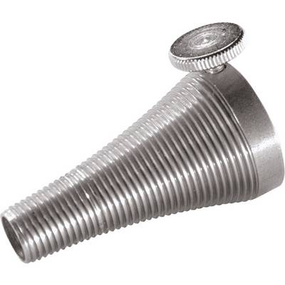 A robust, ribbed metal cone with a knurled adjustment screw at the top, likely for precise calibration.