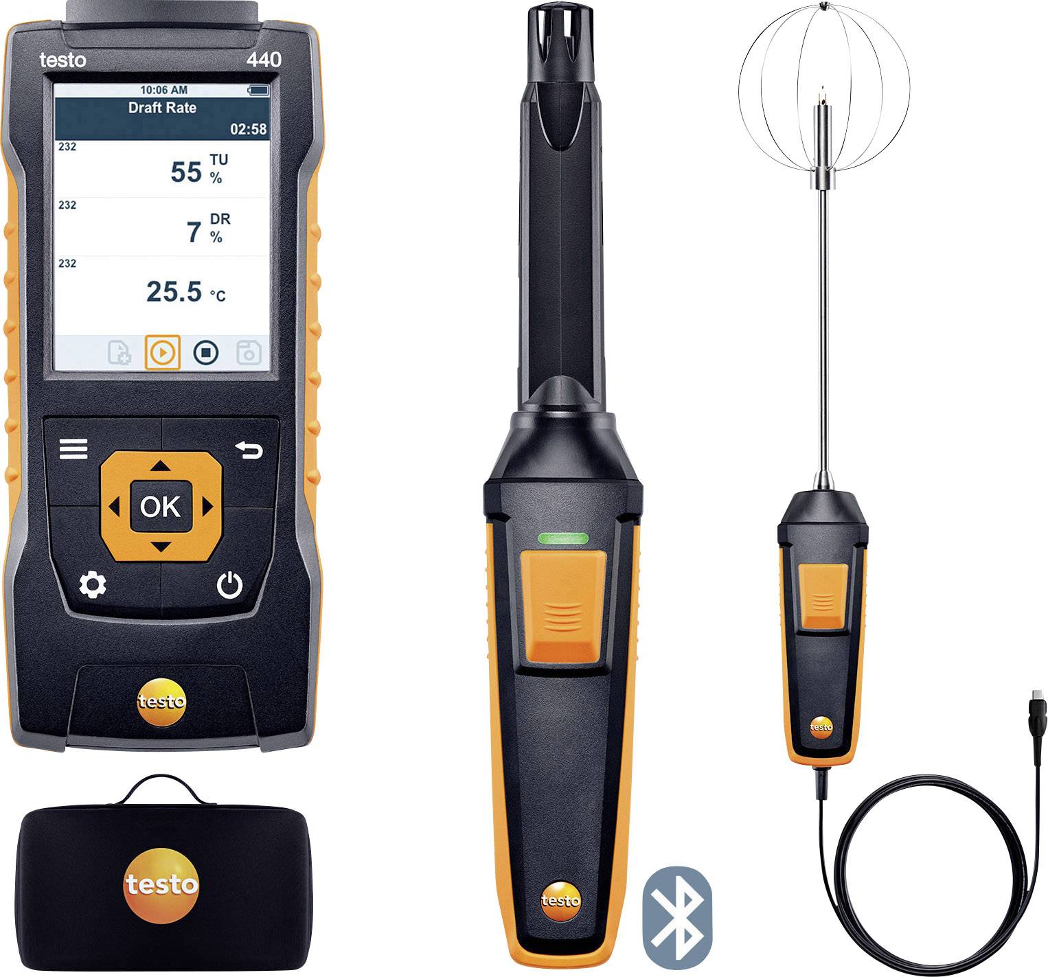 testo 440 Set Anemometer 0 - 10000 ppm