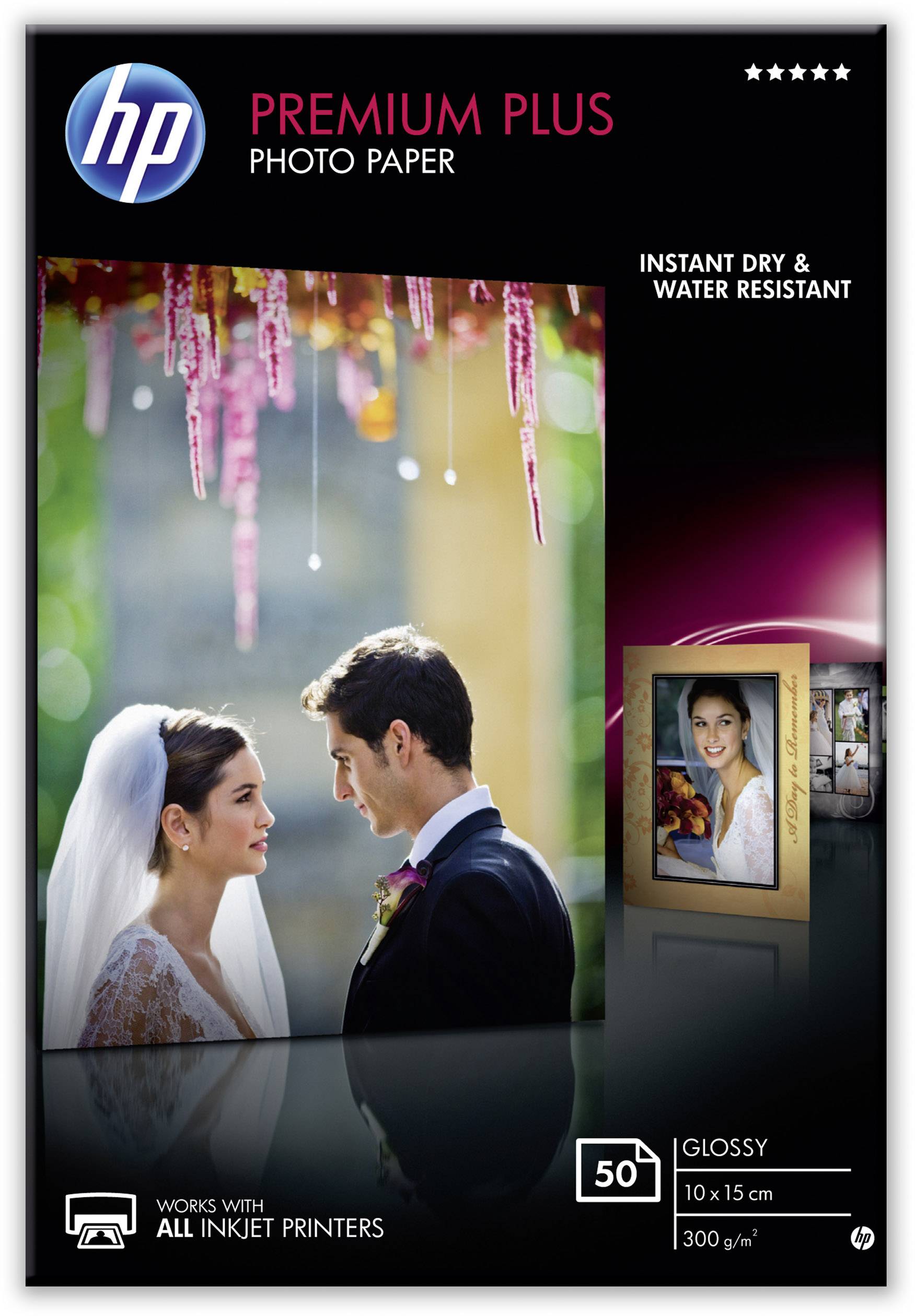 HP Premium Plus Photo Paper CR695A Photo paper 10 x 15 cm 300 g/m² 50 sheet Glossy