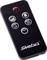 Black remote control with six symbols: On/Off, Fan, Tree, Droplet, Thermostat, Clock. Brand name 'Steba' visible.