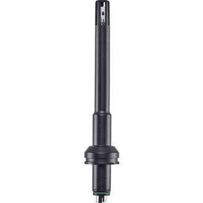 A black, cylindrical sensor with technical components, suitable for precise measurements in various applications.
