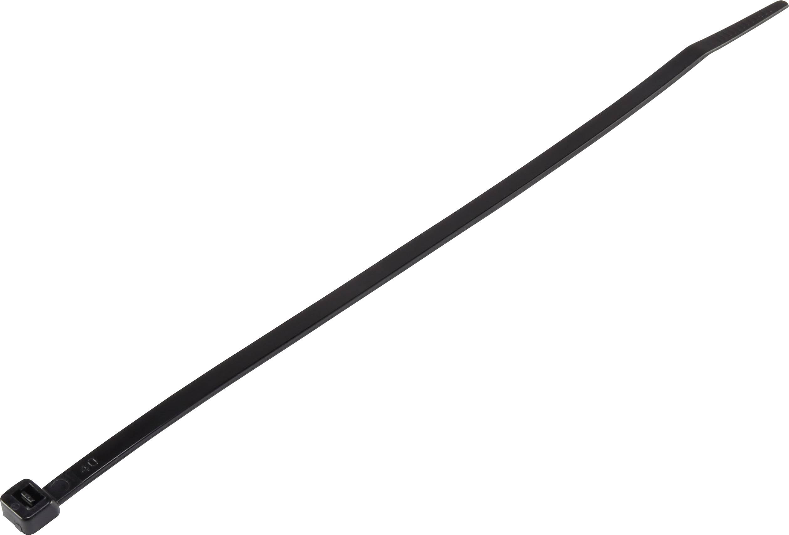 TRU COMPONENTS TC-6645736 Cable tie 203 mm 4.60 mm Black 100 pc(s)