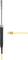 A yellow thermocouple sensor with a black handle and open-end connector, suitable for temperature measurements in various environments.