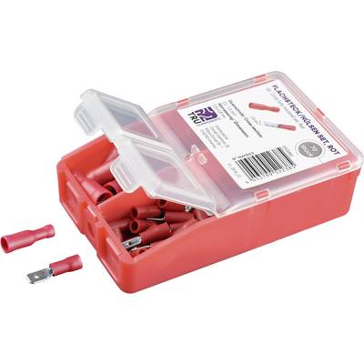 TRU COMPONENTS Crimp connector set 0.5 mm² 1.5 mm² Red 140 pc(s)  Insulated