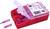 An opened red box containing pink blade fuses and a label reading 'Red Blade Fuse Set'.