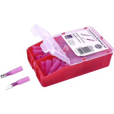 TRU COMPONENTS TC-6646688 Crimp connector set 0.50 mm² 1.50 mm² Red 60 pc(s)-0