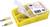Yellow plastic box set with flat connectors, opened to reveal contents. Two loose flat connectors beside it.