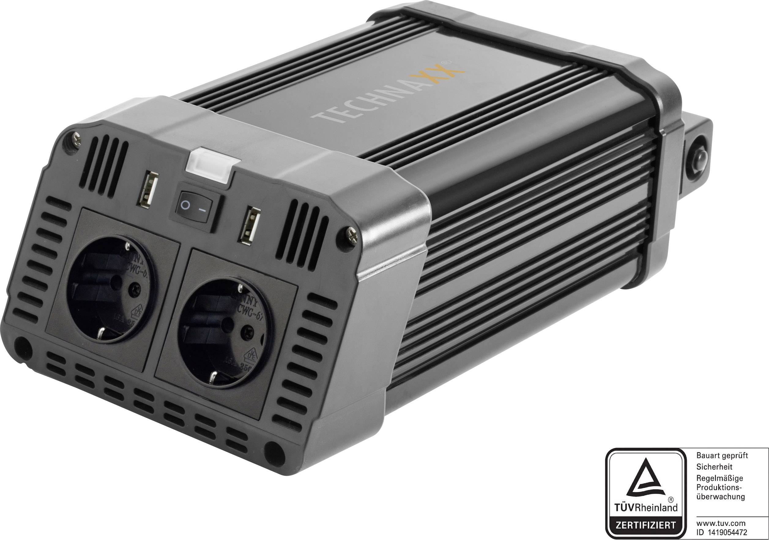 Technaxx Inverter TE16 1200 W 12 V DC - 230 V AC
