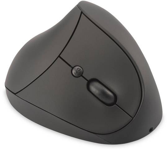 Digitus DA-20155 Ergonomic mouse Radio Optical Black 6 Buttons 1600 dpi Ergonomic, Rechargeable-2