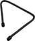 Black, flexible, triangular wire with rounded ends, often used as a support or tool for creative projects.