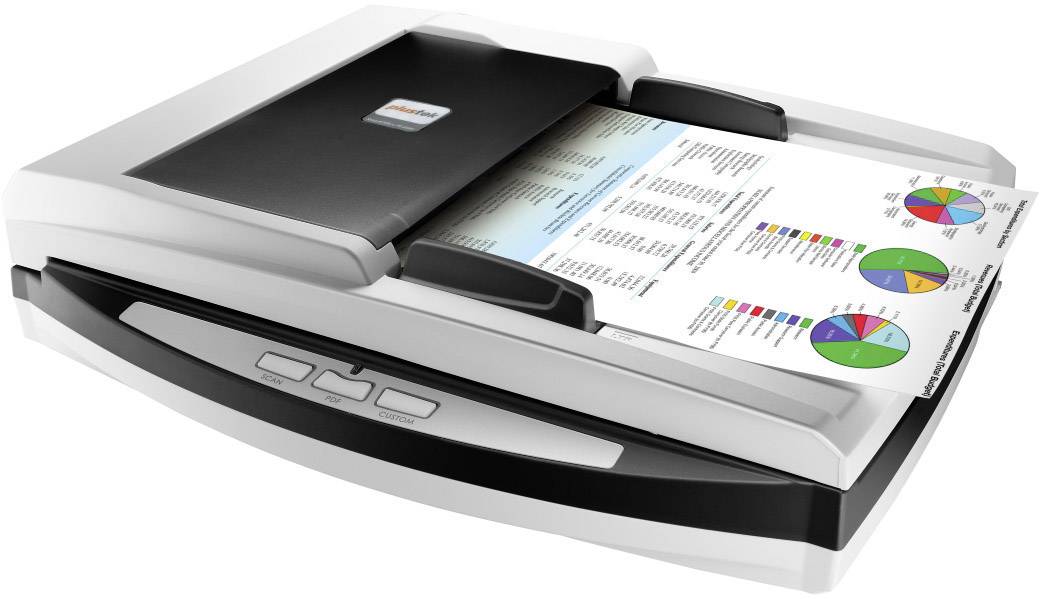 Plustek SmartOffice PL4080 Duplex document scanner A4 1200 x 600 dpi 40 pages/min, 80 IPM USB