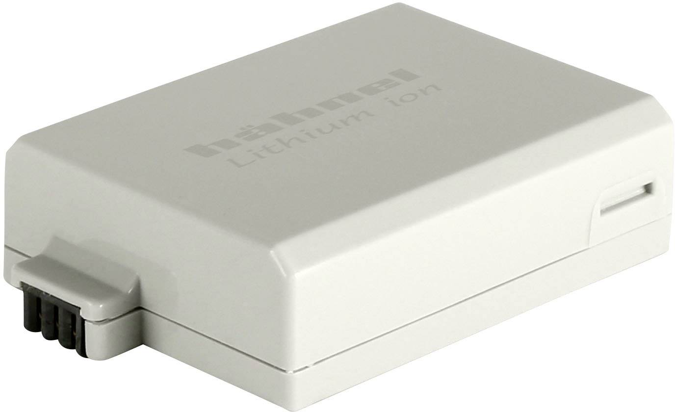 A rectangular, grey lithium-ion battery with a terminal strip on the side.