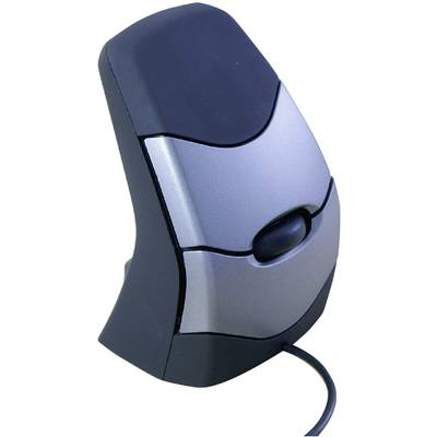 BakkerElkhuizen DXT Precision Ergonomic mouse USB Optical Black, Silver 3 Buttons 2000 dpi Ergonomic