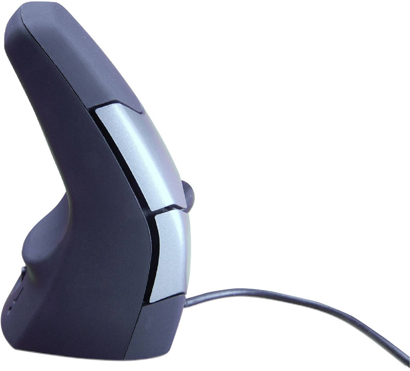 BakkerElkhuizen DXT Precision Ergonomic mouse USB Optical Black, Silver 3 Buttons 2000 dpi Ergonomic-2