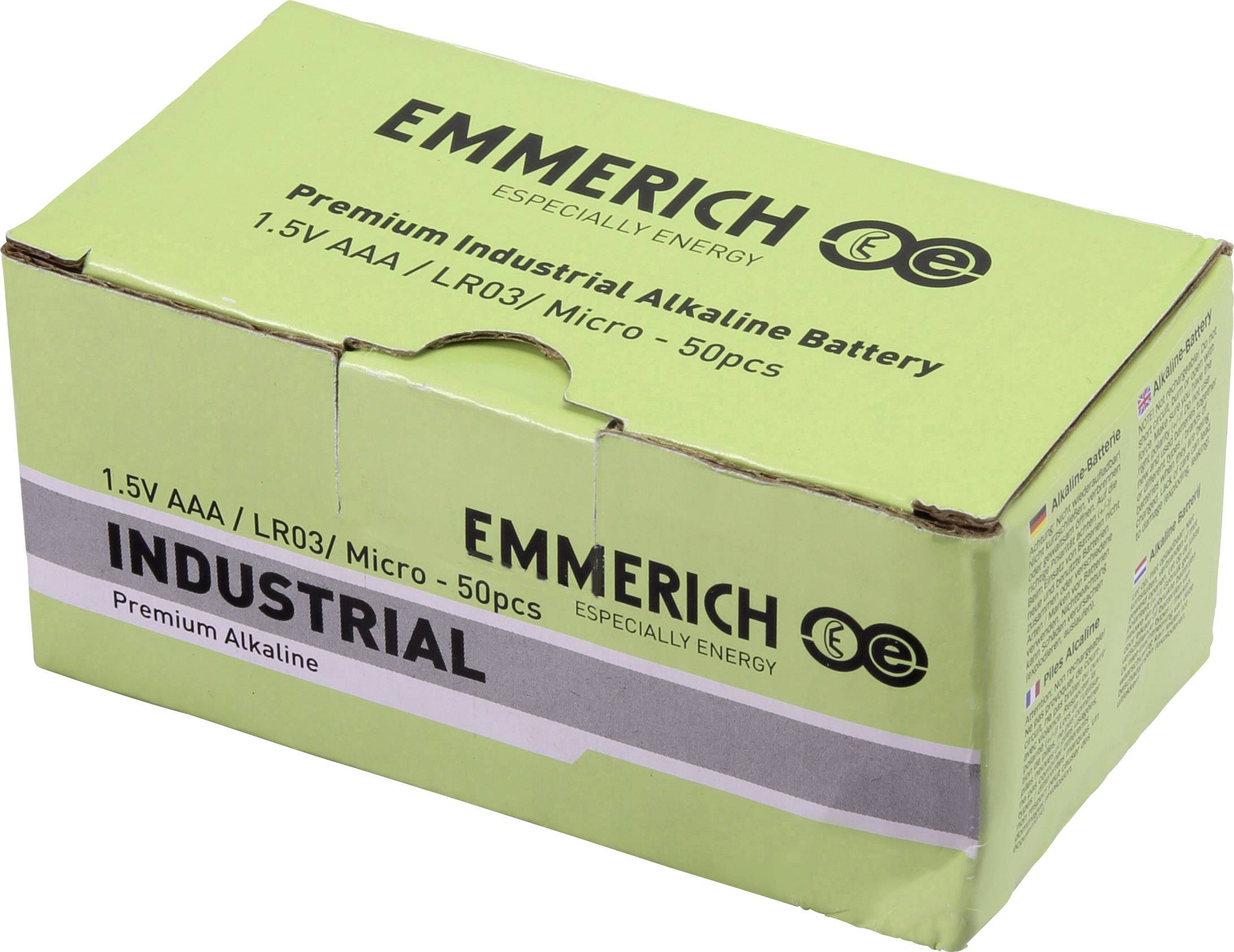 Emmerich Industrial LR03 AAA battery Alkali-manganese 1300 mAh 50 pc(s)-2