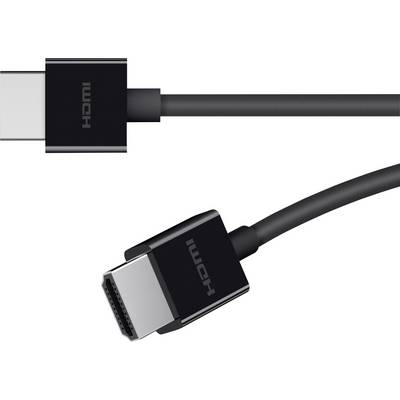 Belkin HDMI Cable HDMI-A plug, HDMI-A plug 2.00 m Black AV10175bt2M-BLK 4K UHD HDMI cable-0