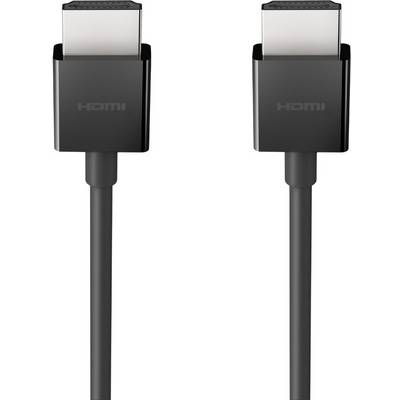 Belkin HDMI Cable HDMI-A plug, HDMI-A plug 2.00 m Black AV10175bt2M-BLK 4K UHD HDMI cable-1