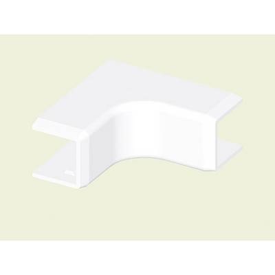 A white plastic L-shaped profile against a pale yellow background. It appears to be a component for a technical application.
