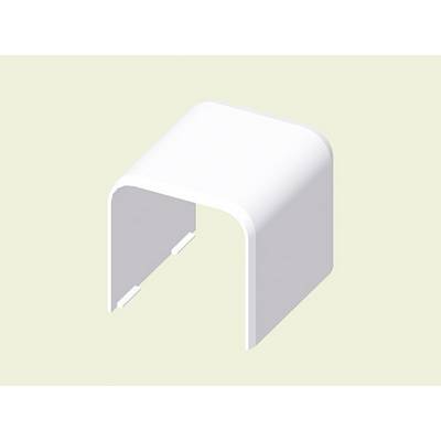 White plastic corner, likely for cable cover, on a light background.