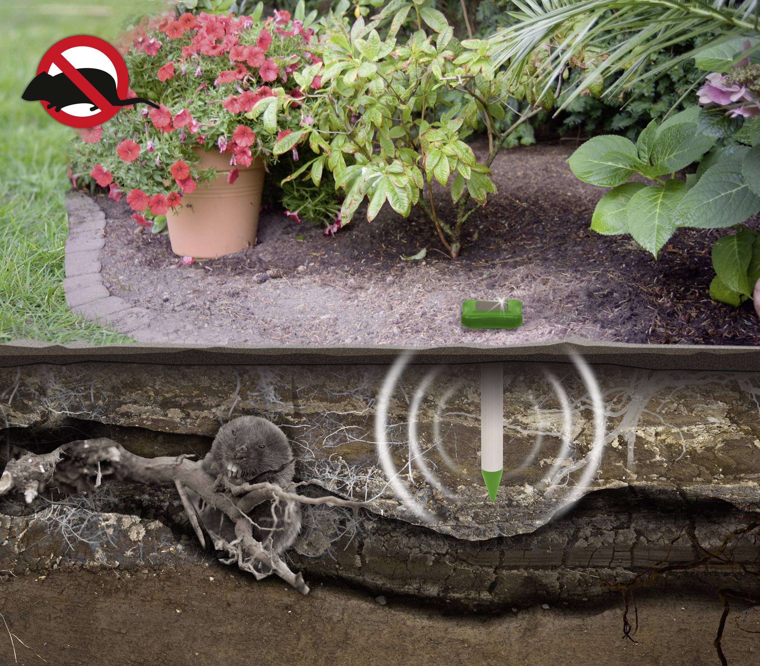 Gardigo Alu Basic Arvicolinae repeller Working principle Vibration Operating range 700 m² 1 pc(s)-6