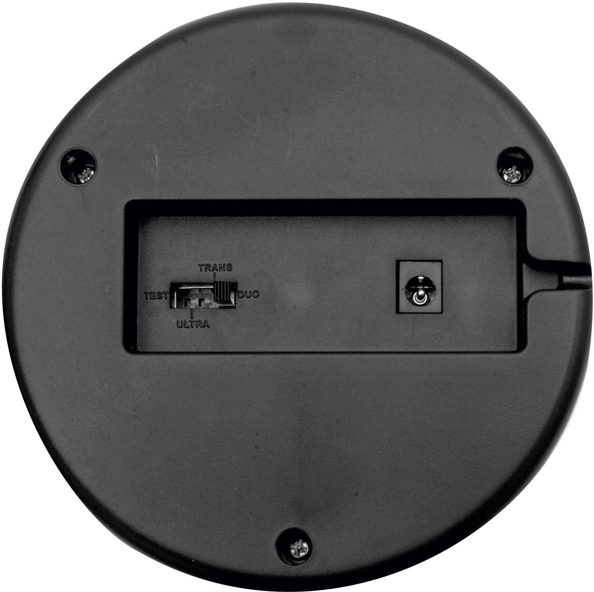 Back of an electronic device with a switch that can be set between 'TEST', 'TRANS', 'DUO' and 'ULTRA'.