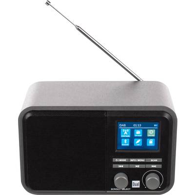 Dual DAB 51 Desk radio DAB+, FM AUX, Bluetooth, SD, USB   Grey