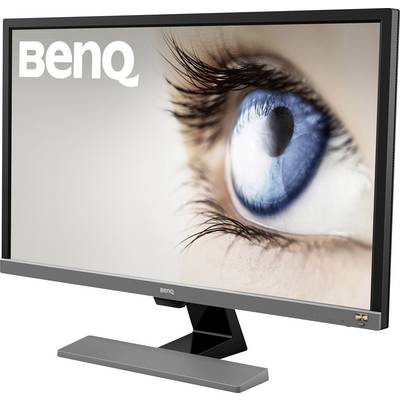 BenQ Monitor with a close-up of a blue eye on the screen, emphasising detail precision and image quality sharpness.